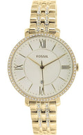 Fossil Jacqueline Gold Dial Gold Steel Strap Watch for Women - ES3547