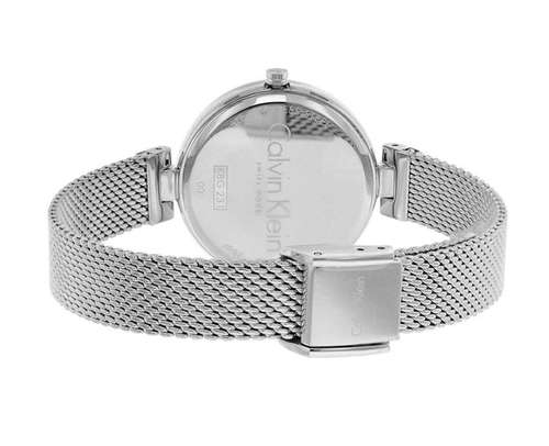 Calvin Klein Authentic Mother of Pearl Dial Silver Mesh Bracelet Watch for Women - K8G2312E