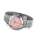 Breitling Chronomat 32 Diamonds Pink Dial Silver Steel Strap Watch for Women - A77310101K1A1