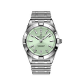 Breitling Chronomat 32 Diamonds Green Dial Silver Steel Strap Watch for Women - A77310101L1A1