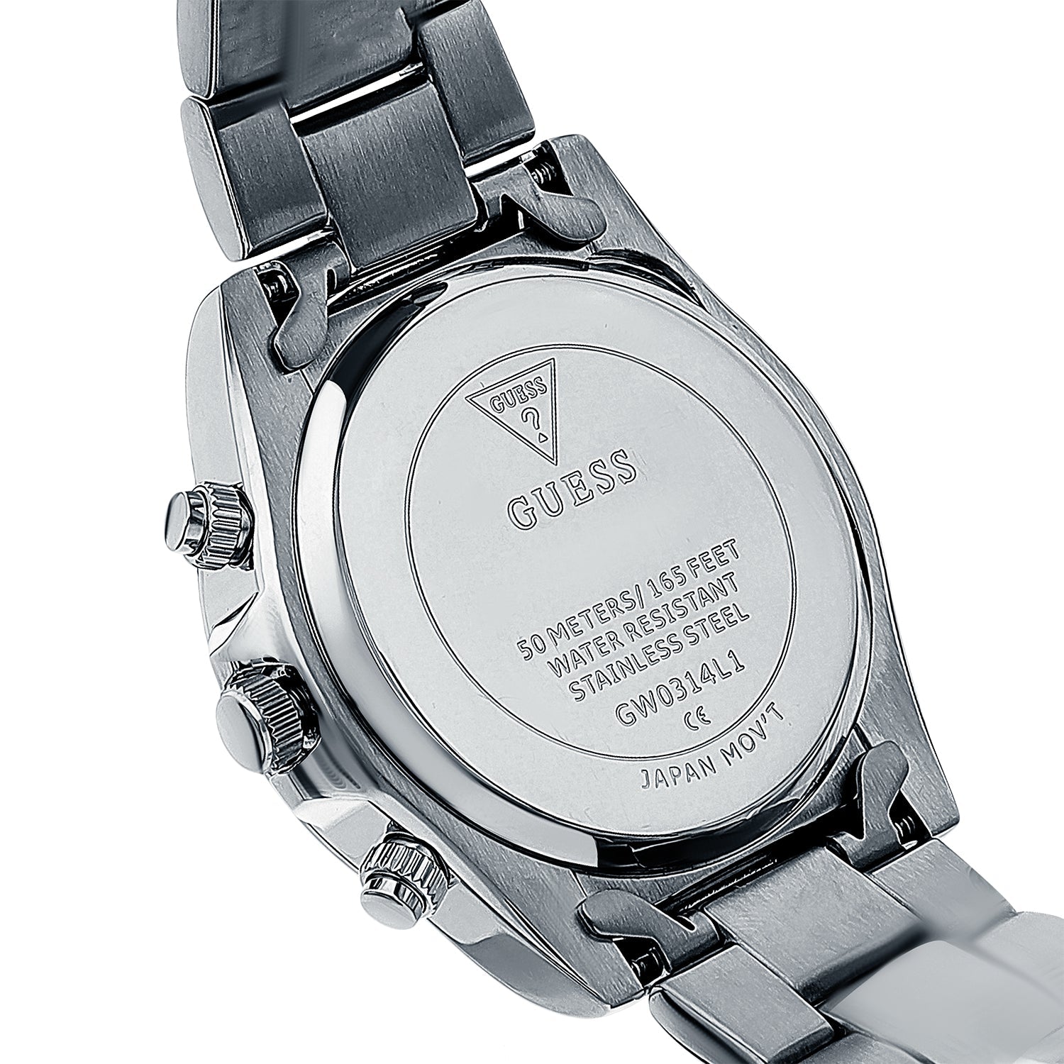 Guess Eclipse Multi Function Silver Dial Silver Steel Strap Watch for Women - GW0314L1