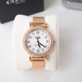 Coach Madison White Dial Rose Gold Mesh Bracelet Watch for Women - 14503398