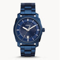 Fossil Machine Blue Dial Blue Steel Strap Watch for Men - FS5231