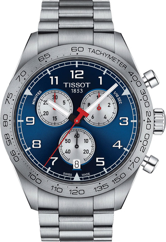 Tissot PRS 516 Chronograph Blue Dial Stainless Steel Watch for Men - T131.617.11.042.00