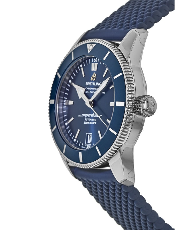 Breitling Superocean Heritage B20 Automatic 42 Blue Dial Blue Mesh Bracelet Watch for Men - AB2010161C1S1