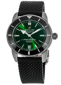 Breitling Superocean Heritage B20 Automatic 46 Green Dial Black Mesh Bracelet Watch for Men - AB2020121L1S1