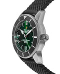 Breitling Superocean Heritage B20 Automatic 46 Green Dial Black Mesh Bracelet Watch for Men - AB2020121L1S1