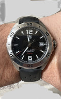 Tag Heuer Formula 1 Automatic 41mm Black Dial Black Rubber Strap Watch for Men - WAZ2113.FT8023