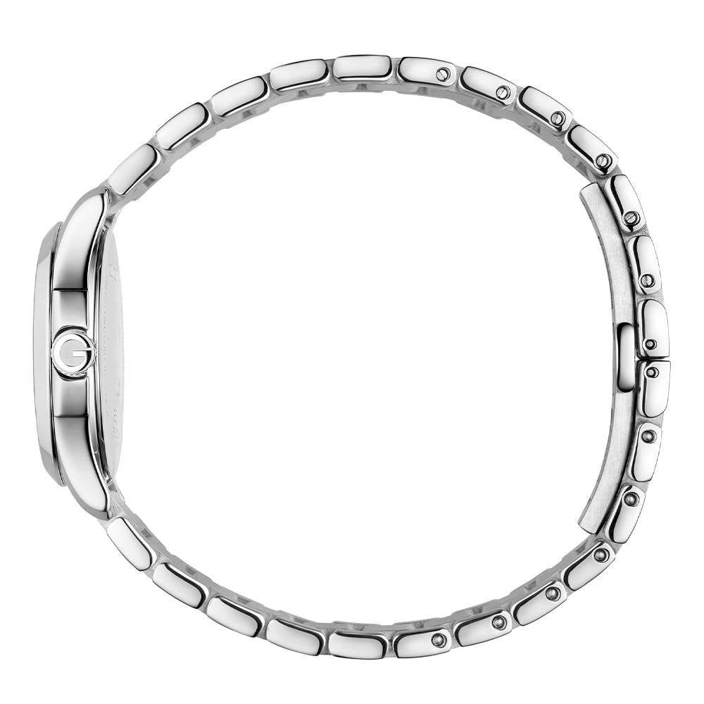 Gucci G Timeless Silver Stainless Steel Mother of Pearl Dial Quartz Watch For Women - YA126542