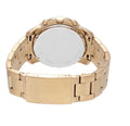 Michael Kors Layton Pave Blue Dial Gold Steel Strap Watch for Women - MK6243