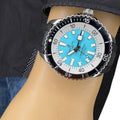 Breitling Superocean Automatic 44 Turquoise Dial Black Rubber Strap Watch for Men - A17376211L2S1