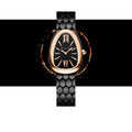 Bvlgari Serpenti Seduttori Black Dial Black Steel Strap Watch for Women - SERPENTI103704