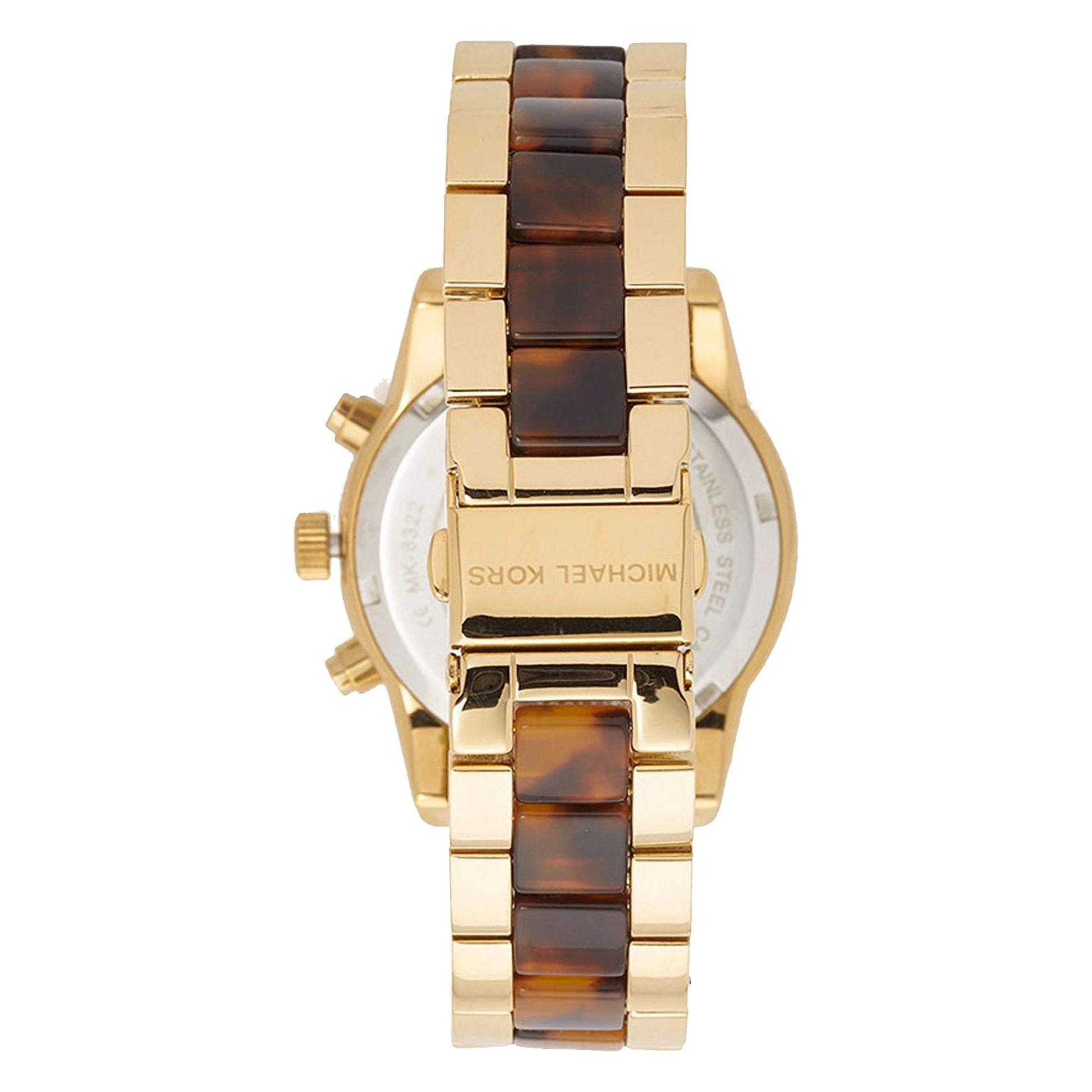 Michael Kors Ritz Gold Dial Two Tone Steel Strap Watch for Women - MK6322