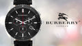 Burberry The City Black Dial Black Leather Strap Watch for Men - BU9382