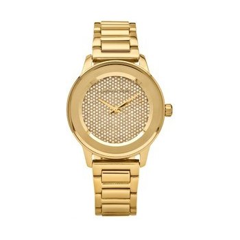 Michael Kors Kinley Gold Dial Gold Steel Strap Watch for Women - MK6209