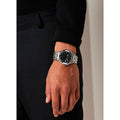 Maurice Lacroix Aikon Venturer Black Dial Silver Steel Strap Watch for Men - AI1008-SS002-331-1