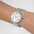 Fossil Cecile Multifunction Silver Dial Silver Steel Strap Watch for Women - AM4509