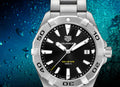 Tag Heuer Aquaracer Black Dial Silver Steel Strap Watch for Men - WBD1110.BA0928