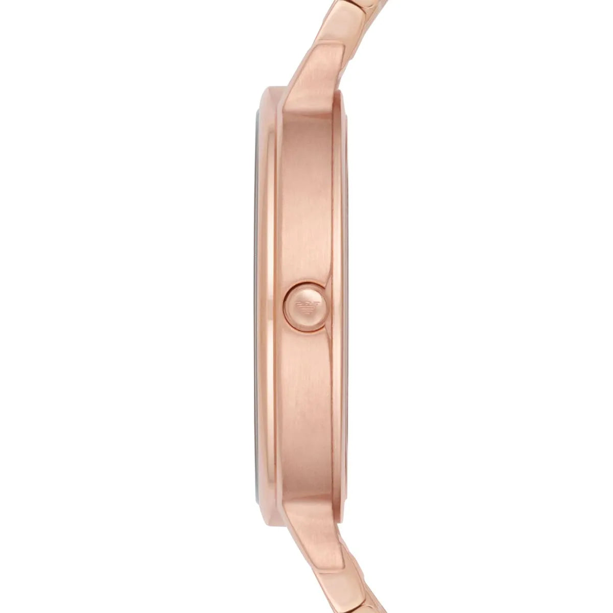 Emporio Armani Kappa Analog Mother of Pearl Dial Rose Gold Steel Strap Watch For Women - AR11006