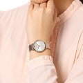 Emporio Armani Dress Quartz Rose Gold Dial Rose Gold Steel Strap Watch For Women - AR11062