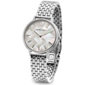 Emporio Armani Kappa Mother of Pearl Dial Silver Steel Strap Watch For Women - AR11112