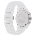 Emporio Armani Ceramic Chronograph White Dial White Ceramic Strap Watch For Men - AR1424