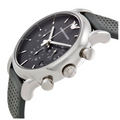 Emporio Armani Luigi Chronograph Quartz Grey Dial Grey Leather Strap Watch For Men - AR1735