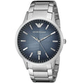 Emporio Armani Renato Blue Dial Silver Steel Strap Watch For Men - AR2472