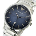 Emporio Armani Renato Blue Dial Silver Steel Strap Watch For Men - AR2472