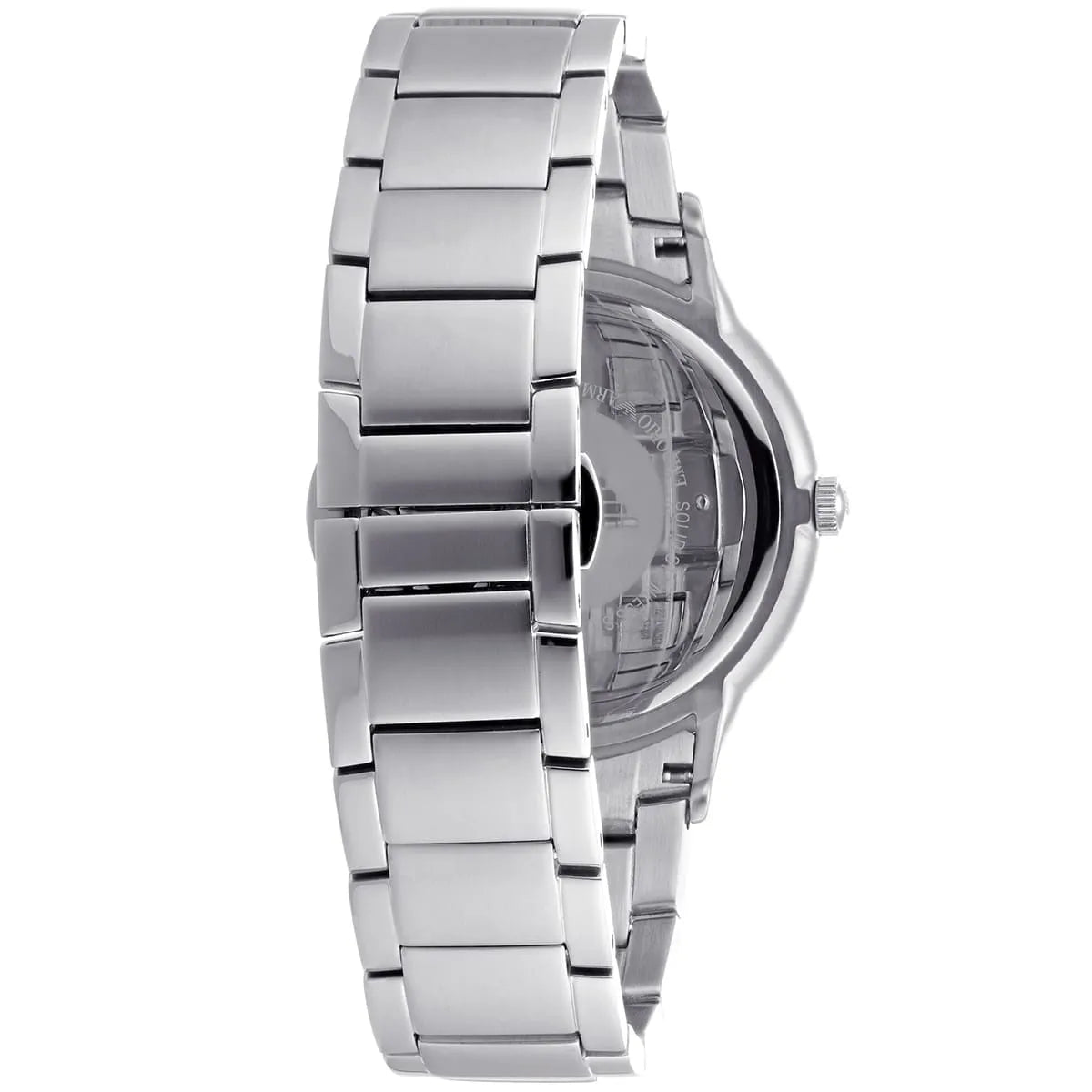 Emporio Armani Classic Quartz Silver Dial Silver Steel Strap Watch For Men - AR2478