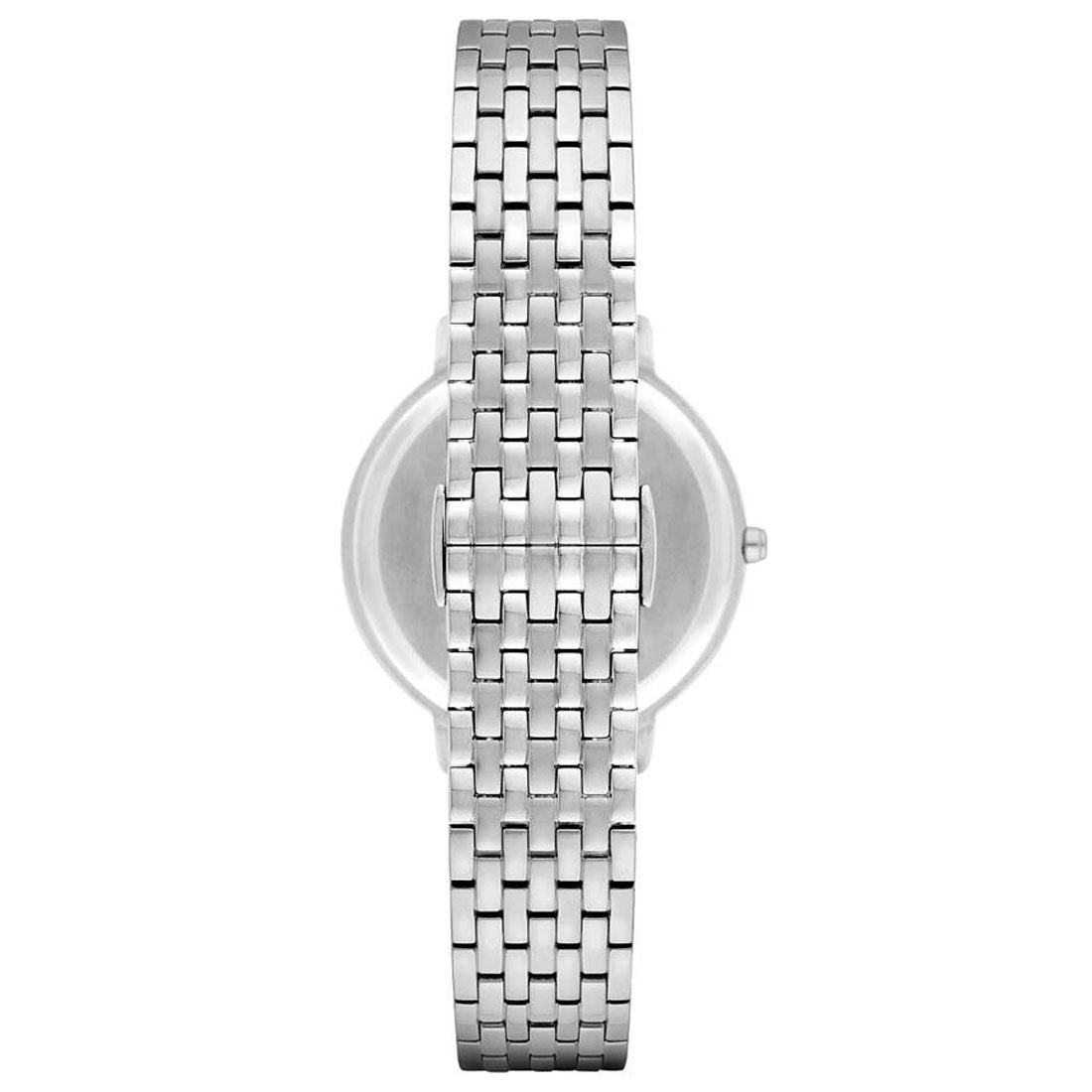 Emporio Armani Kappa Mother of Pearl Dial Silver Steel Strap Watch For Women - AR2507