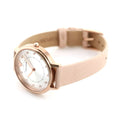 Emporio Armani Kappa White Dial Beige Leather Strap Watch For Women - AR2510