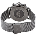 Emporio Armani Aviator Brown Dial Grey Mesh Bracelet Watch For Men - AR11141