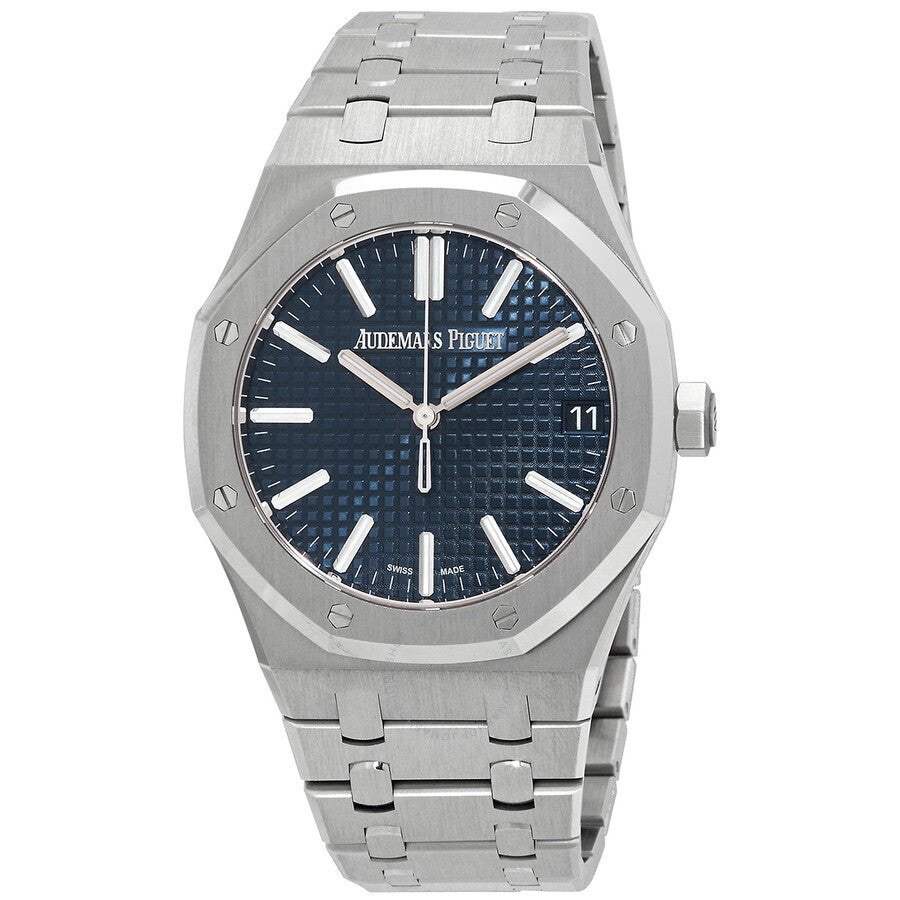 Audemars Piguet Royal Oak 50th Anniversary Automatic Blue Dial Silver Steel Strap Watch for Men - 15510ST.OO.1320ST.01