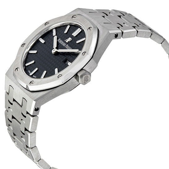 Audemars Piguet Royal Oak Quartz Black Dial Silver Steel Strap Watch for Women - 67650ST.OO.1261ST.01