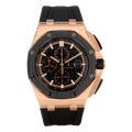 Audemars Piguet Royal Oak Offshore Chronograph Black Dial Black Rubber Strap Watch for Men - 26401RO.OO.A002CA.02