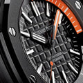 Audemars Piguet Royal Oak Offshore Diver Black Dial Black Rubber Strap Watch for Men - 15707CE.OO.A002CA.01