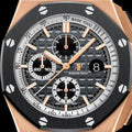 Audemars Piguet Royal Oak Offshore Chronograph Grey Dial Black Rubber Strap Watch for Men - 26416RO.OO.A002CA.01