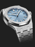 Audemars Piguet Royal Oak 50th Anniversary Light Blue Dial Silver Steel Strap Watch for Men - 15550ST.OO.1356ST.04