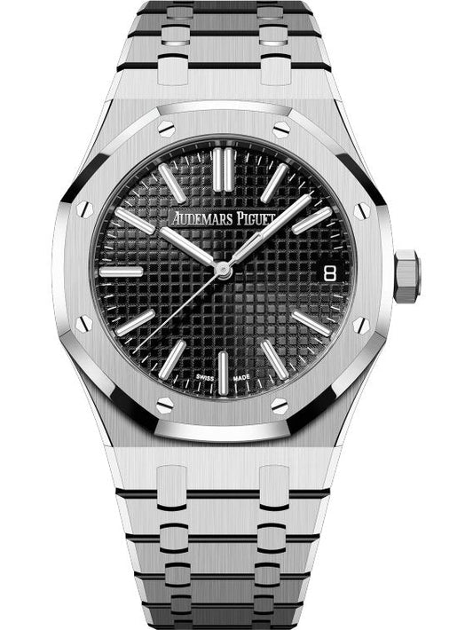 Audemars Piguet Royal Oak Automatic Grey Dial Silver Steel Strap Watch for Men - 15510ST.OO.1320ST.05