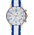 Marc Jacobs Rock Chrono White Dial Two Tone Plastic Strap Watch for Women - MBM2594