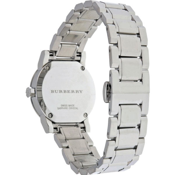 Burberry The City Diamonds Silver Dial Silver Steel Strap Watch for Women - BU9230