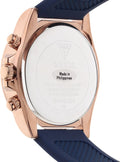 Guess Eclipse White Dial Blue Rubber Strap Watch for Women - GW0315L2