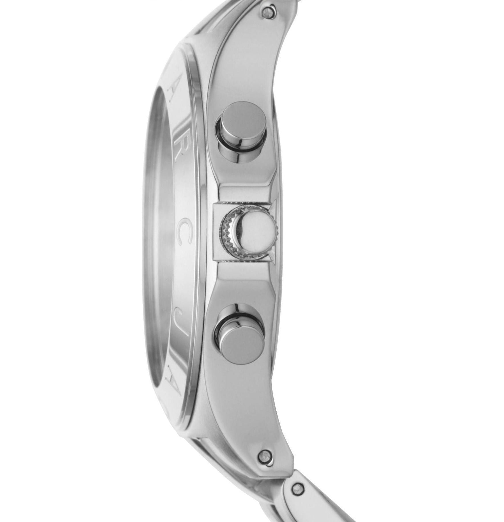 Marc Jacobs Blade White Dial SIlver Stainless Steel Strap Watch for Women - MBM3100