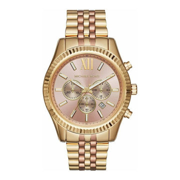 Michael Kors Lexington Gold Dial Gold Steel Strap Watch for Women - MK6473