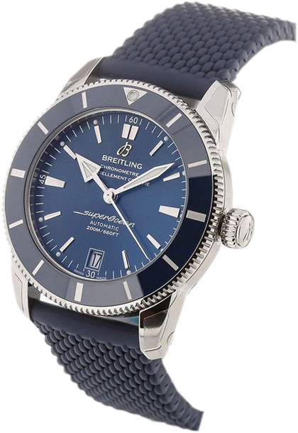 Breitling Superocean Heritage B20 Automatic 42 Blue Dial Blue Mesh Bracelet Watch for Men - AB2010161C1S1