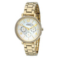 Fossil Rye Mother of Pearl Dial Gold Steel Strap Watch for Women - ES3756