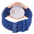 Guess Rigor Blue & Gold Dial Blue Silicone Strap Watch For Men - W0247G3