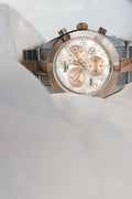 Tissot PR 100 Sport Chic Chronograph Mother of Pearl Dial Two Tone Steel Strap Watch for Women - T101.917.22.151.00