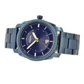 Fossil Machine Blue Dial Blue Steel Strap Watch for Men - FS5231